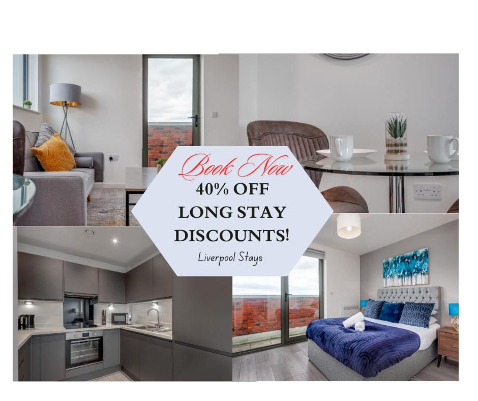 Huge Long Stay Savings! City View Balcony Penthouse Ливерпуль Экстерьер фото